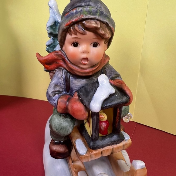 Goebel Hummel Ride Into Christmas Figurine#396 TMK-6 Vintage 1979 Mint Condition - Picture 4 of 17